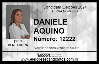 Candidato DANIELE AQUINO 2024 - TERRA NOVA - Eleições