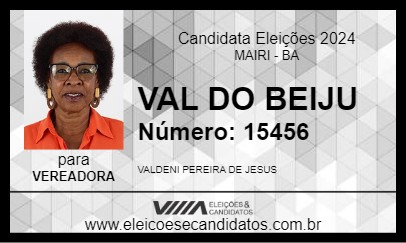 Candidato VAL DO BEIJU 2024 - MAIRI - Eleições