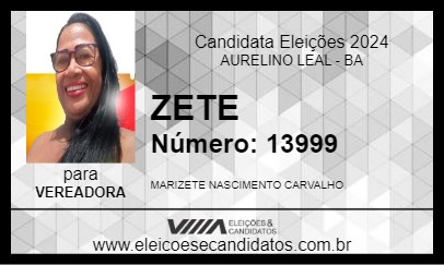 Candidato ZETE 2024 - AURELINO LEAL - Eleições