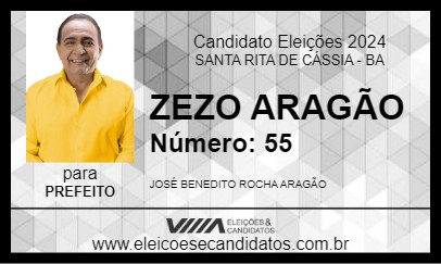 Candidato ZEZO ARAGÃO 2024 - SANTA RITA DE CÁSSIA - Eleições