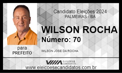 Candidato WILSON ROCHA 2024 - PALMEIRAS - Eleições