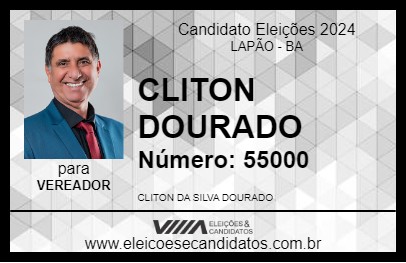 Candidato CLITON DOURADO 2024 - LAPÃO - Eleições