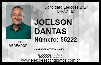 Candidato JOELSON DANTAS 2024 - LAPÃO - Eleições