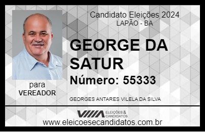 Candidato GEORGE DA SATUR 2024 - LAPÃO - Eleições