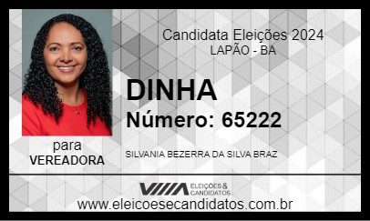 Candidato DINHA 2024 - LAPÃO - Eleições