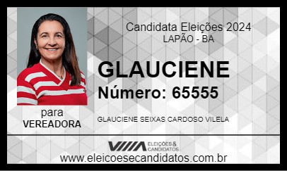 Candidato GLAUCIENE 2024 - LAPÃO - Eleições