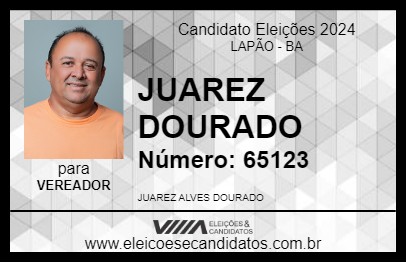 Candidato JUAREZ DOURADO 2024 - LAPÃO - Eleições