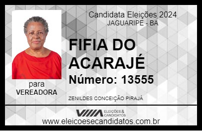 Candidato FIFIA DO ACARAJÉ 2024 - JAGUARIPE - Eleições