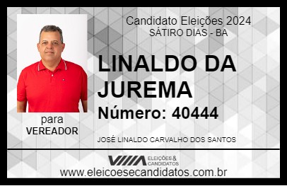 Candidato LINALDO DA JUREMA 2024 - SÁTIRO DIAS - Eleições