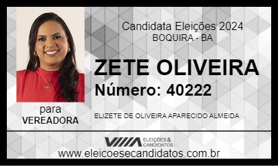 Candidato ZETE OLIVEIRA 2024 - BOQUIRA - Eleições