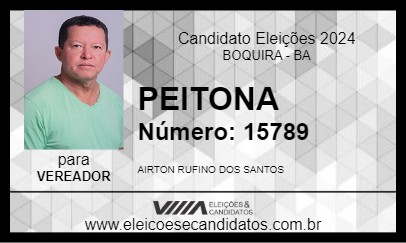 Candidato PEITONA 2024 - BOQUIRA - Eleições