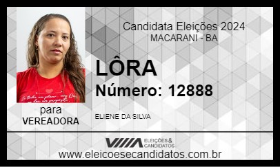 Candidato LÔRA 2024 - MACARANI - Eleições