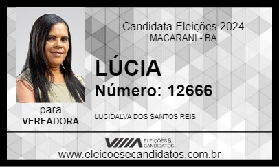 Candidato LÚCIA 2024 - MACARANI - Eleições