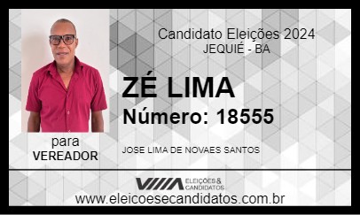 Candidato ZÉ LIMA 2024 - JEQUIÉ - Eleições