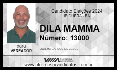 Candidato DILA MAMMA 2024 - IBIQUERA - Eleições