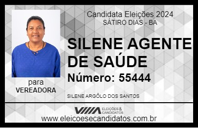 Candidato SILENE AGENTE DE SAÚDE 2024 - SÁTIRO DIAS - Eleições