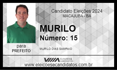 Candidato MURILO 2024 - MACAJUBA - Eleições