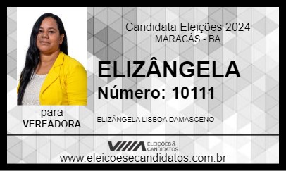 Candidato ELIZÂNGELA 2024 - MARACÁS - Eleições