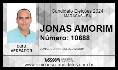 Candidato JONAS AMORIM 2024 - MARACÁS - Eleições