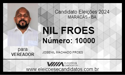 Candidato NIL FROES 2024 - MARACÁS - Eleições