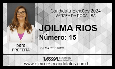 Candidato JOILMA RIOS 2024 - VÁRZEA DA ROÇA - Eleições