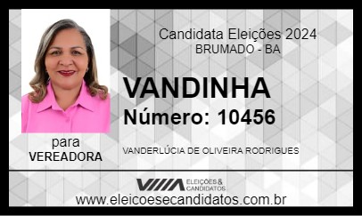 Candidato VANDINHA 2024 - BRUMADO - Eleições