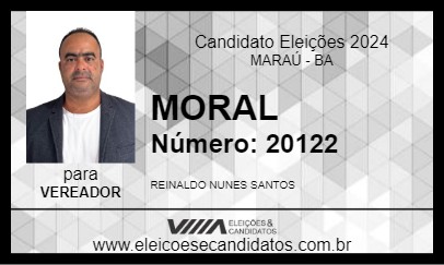 Candidato MORAL 2024 - MARAÚ - Eleições