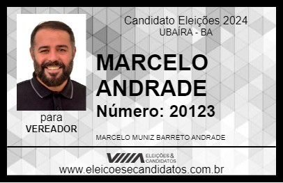 Candidato MARCELO ANDRADE 2024 - UBAÍRA - Eleições