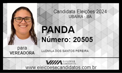 Candidato PANDA 2024 - UBAÍRA - Eleições