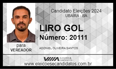 Candidato LIRO GOL 2024 - UBAÍRA - Eleições