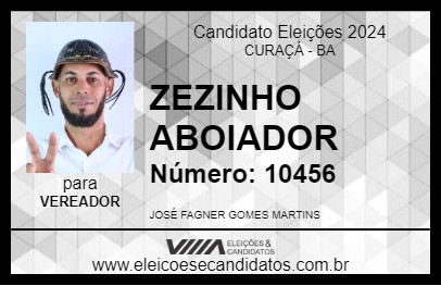 Candidato ZEZINHO ABOIADOR 2024 - CURAÇÁ - Eleições