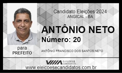 Candidato ANTÔNIO NETO 2024 - ANGICAL - Eleições