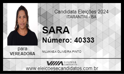 Candidato SARA 2024 - ITARANTIM - Eleições