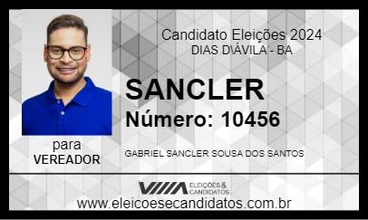 Candidato SANCLER 2024 - DIAS D\ÁVILA - Eleições