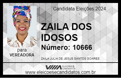 Candidato ZAILA DOS IDOSOS 2024 - DIAS D\ÁVILA - Eleições