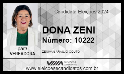 Candidato DONA ZENI 2024 - DIAS D\ÁVILA - Eleições