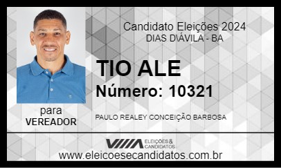 Candidato TIO ALE 2024 - DIAS D\ÁVILA - Eleições