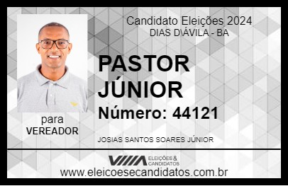 Candidato PASTOR JÚNIOR 2024 - DIAS D\ÁVILA - Eleições