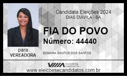 Candidato FIA DO POVO 2024 - DIAS D\ÁVILA - Eleições