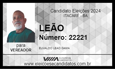 Candidato LEÃO 2024 - ITACARÉ - Eleições