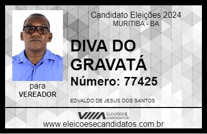 Candidato DIVA DO GRAVATÁ 2024 - MURITIBA - Eleições