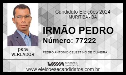 Candidato IRMÃO PEDRO 2024 - MURITIBA - Eleições