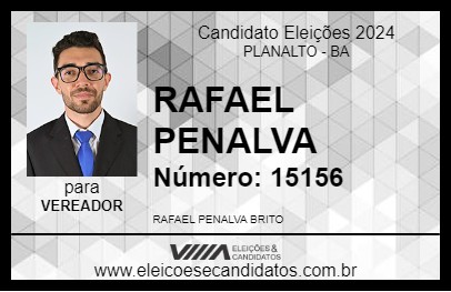 Candidato RAFAEL PENALVA 2024 - PLANALTO - Eleições