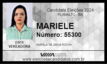 Candidato MARIELE 2024 - PLANALTO - Eleições