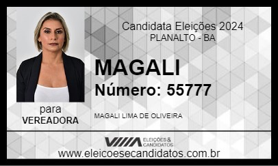 Candidato MAGALI 2024 - PLANALTO - Eleições