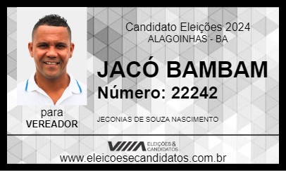 Candidato JACÓ BAMBAM 2024 - ALAGOINHAS - Eleições