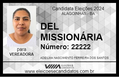 Candidato DEL MISSIONÁRIA 2024 - ALAGOINHAS - Eleições