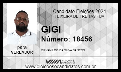 Candidato GIGI 2024 - TEIXEIRA DE FREITAS - Eleições