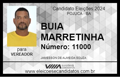 Candidato BUIA MARRETINHA 2024 - POJUCA - Eleições