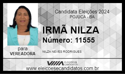 Candidato IRMÃ NILZA 2024 - POJUCA - Eleições